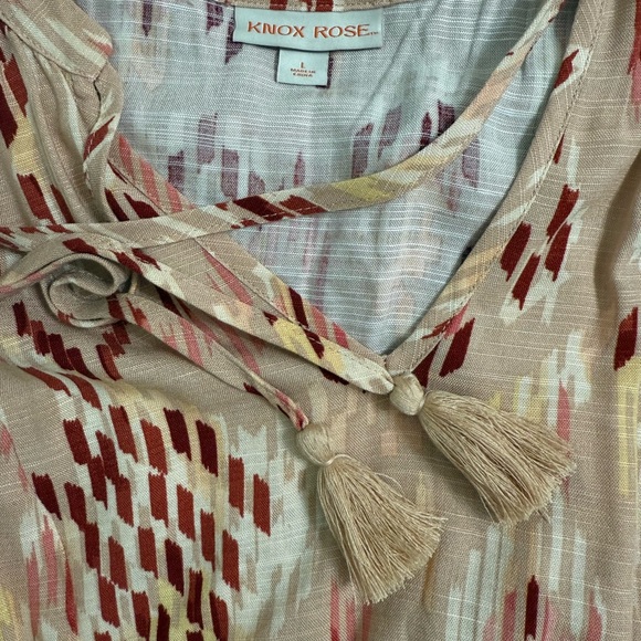 Pink Maxi Dress Southwestern Print Large Knox Rose NWOT - Picture 5 of 12